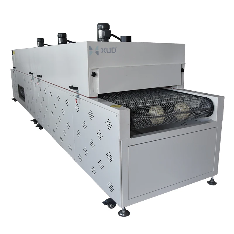 Customized rubber vulcanizing oven tunnel dryer drying oven conveyor pcb manufacturing dry oven for screen printing