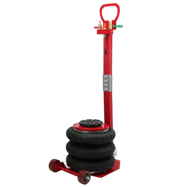 Pneumatic 3/5/10Ton Triple Bag Air Car Heavy Duty Lifting Jack