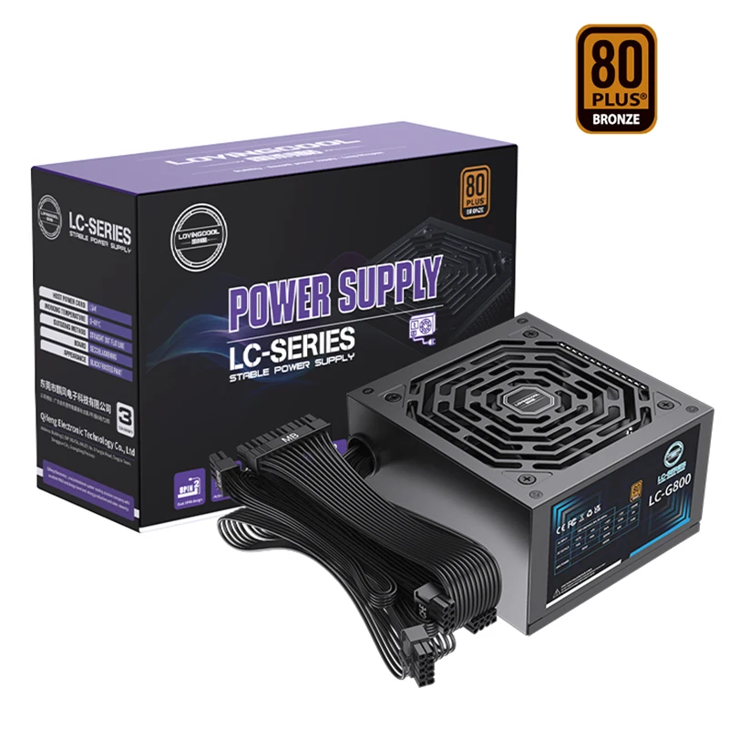 800 Вт 850 80 плюс бронзовая сертификация блок питания с коммутационным корпусом Atx материнская плата процессора GPU