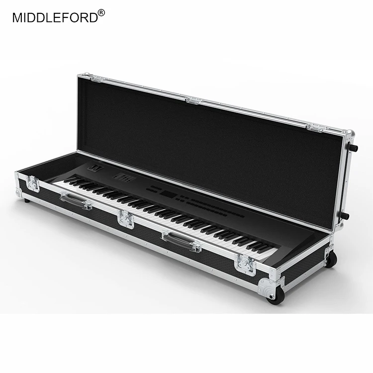 High quality Aluminium Piano Flight Case for digital piano Keyboard Rolling Piano Road Case