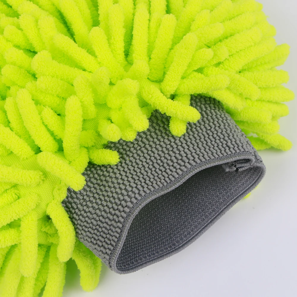 ZM0014 mitt  Direct factory selling microfiber quick dry chenille mitt for car cleaning and house clean hot sale