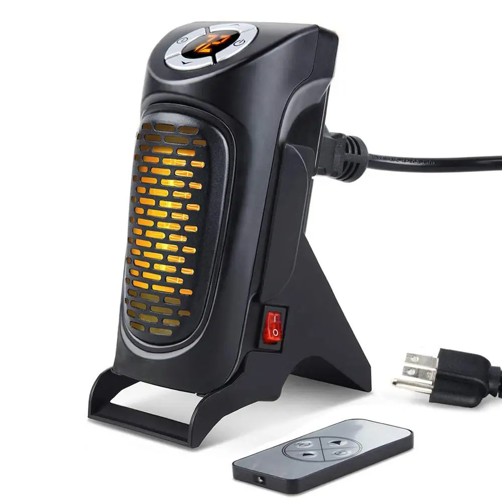 Overheat And Tip Over Safety Shutoff Mini Wall-Outlet and Table Portable Electric Handy Space Heater