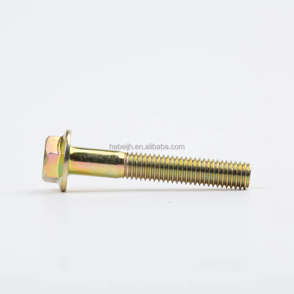 Preferential price Convenient service in Hex flanged bolts DIN 6921 bolts 4.8/8.8/10.9 grade with serrated