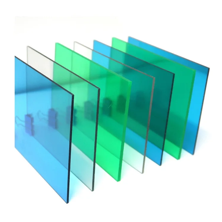 0.8-20mm Clear Transparent Feet Twin Wall Solid Polycarbonate Sheet For Roof Skylight