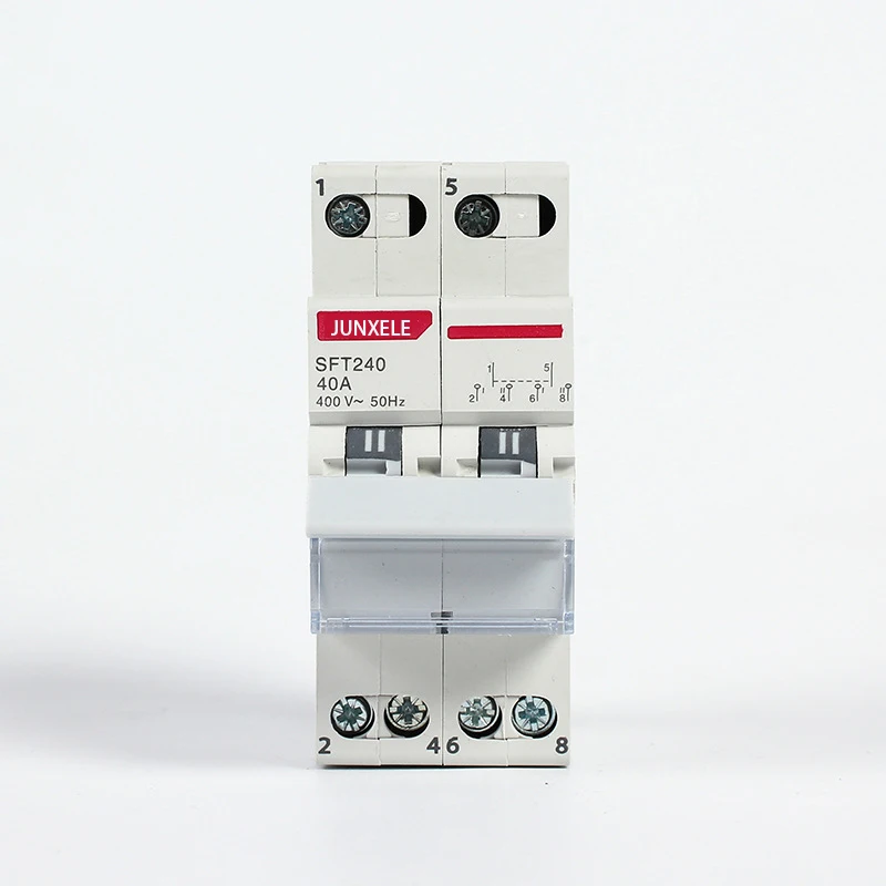 SFT240 Dual power transfer isolation switch circuit breaker 1p2p3p4p WITH cover