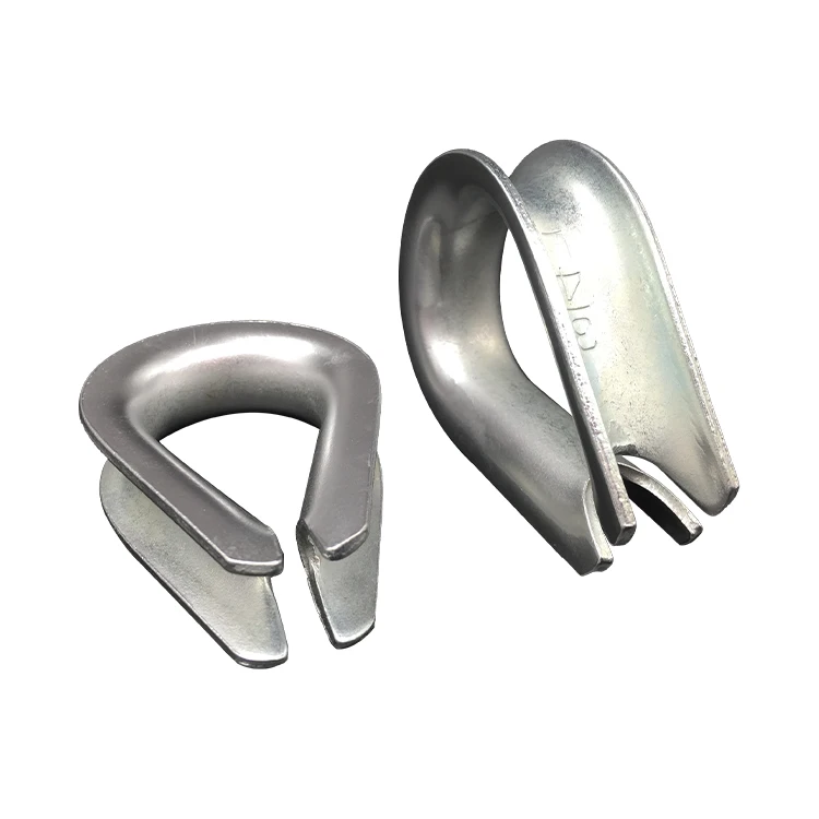Oem Odm Galvanized Steel Wire Rope Accessory Thimbles G411 Solid Cable Thimble 1/4 Rigging Hardware