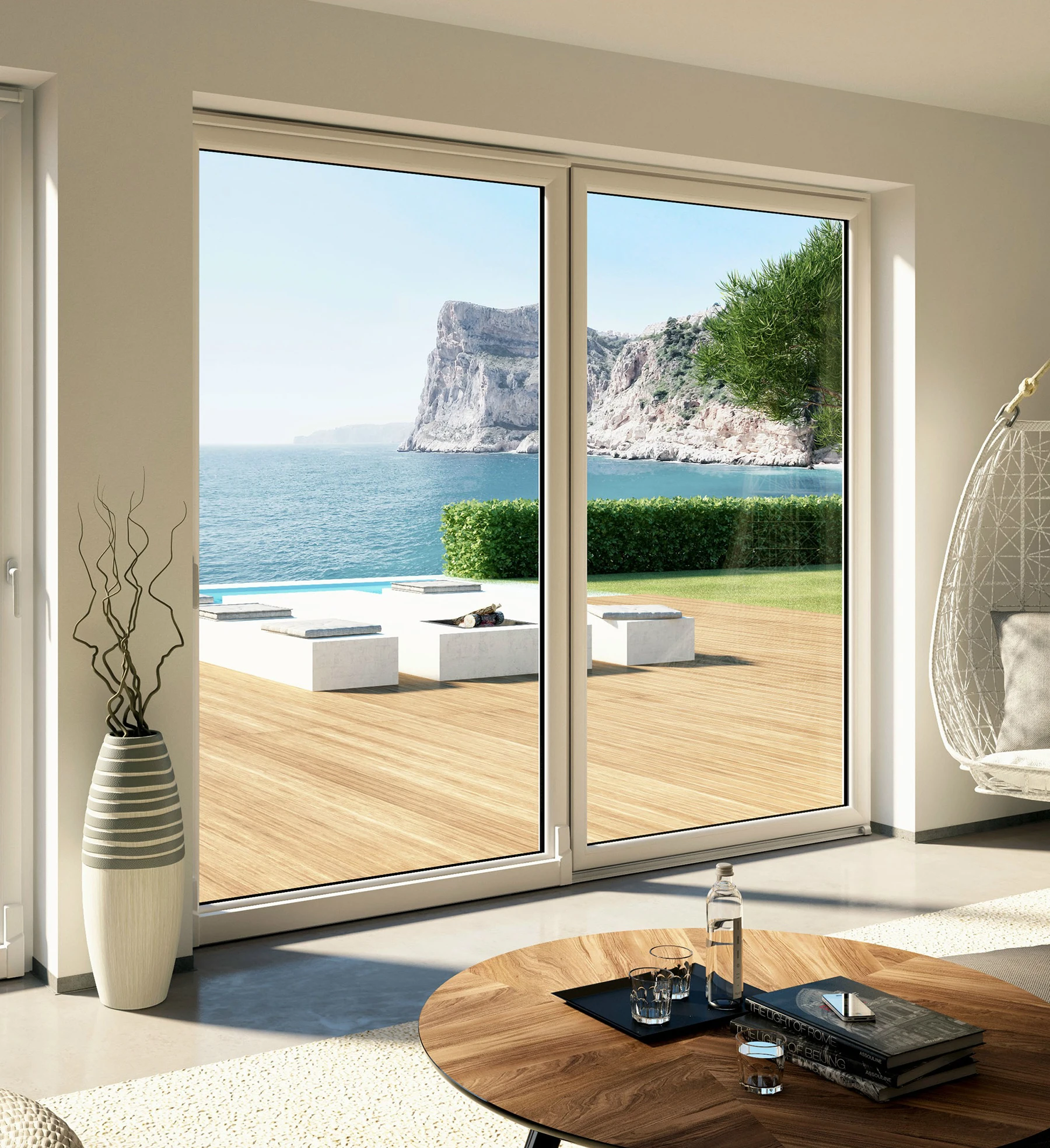 
House Kitchen Hotel Balcony High Quality Durable Grill Grat Interior, Plastic s Panels Tempered Frosted Glass U Pvc Sliding Door 