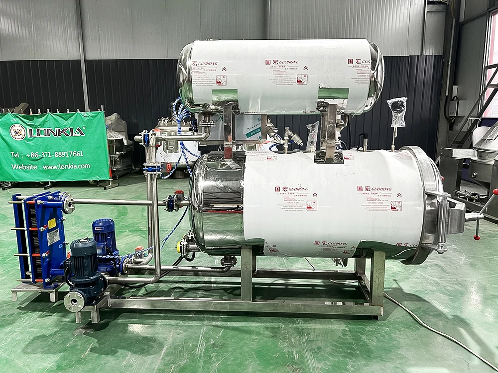 Horizontal Food Sterilizer Commercial Cans Food Industry Autoclave retort machine Autoclave Food Industrial Retort Machine