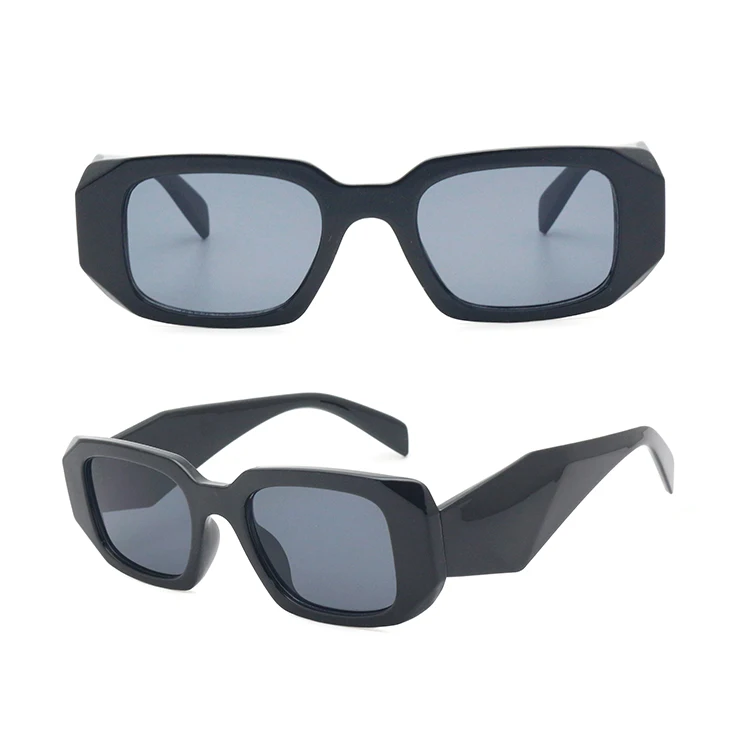 Custom Designer Square Small Sunglasses Rectangle Men Women PC Frame Shades Sun Glasses Sunglasses