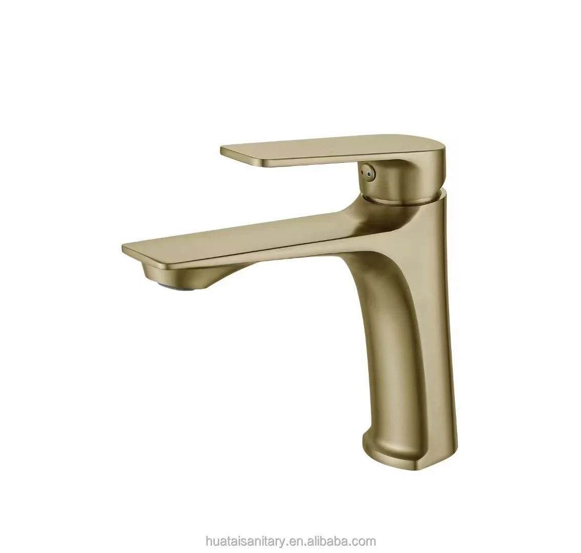 2023 modern cheap price tall black single lever bathroom mixer wash basin tap faucet brass