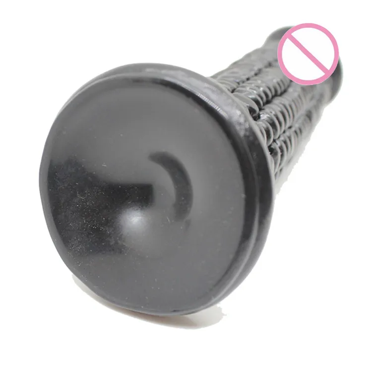 
new silicone corn dildo 7.28 inch artificial rubber penis huge black realistic dildo for girls 
