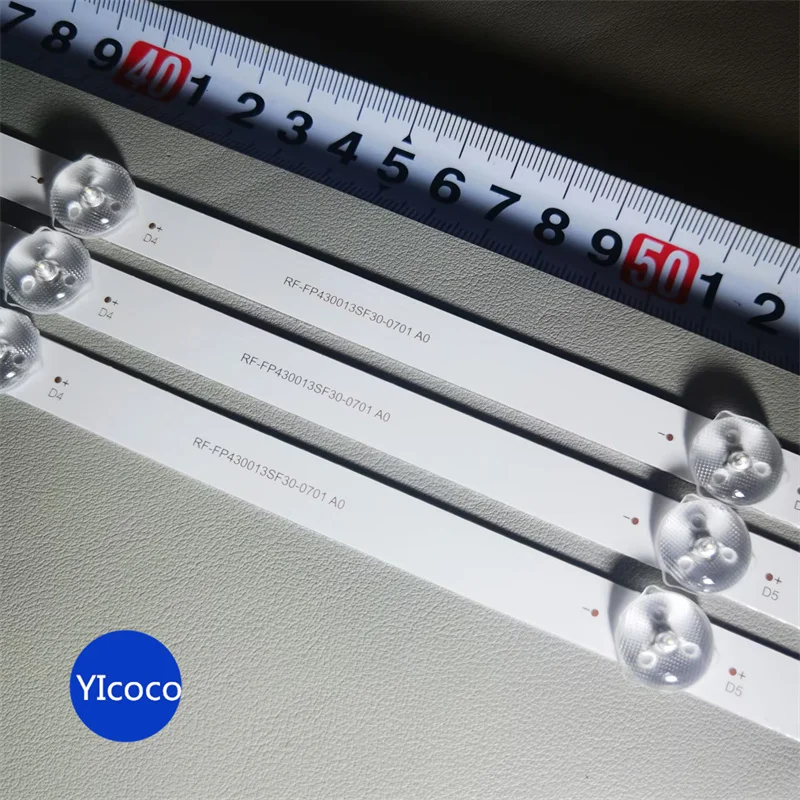Suitable for Xiaomi L43M7-EA light strip RF-FP430013SF30-0701 A0 A1 backlight LCD TV 800MM 7LED 3V