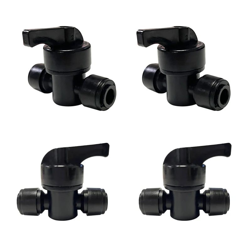 1/4 3/8 Ball Valve Water Filter Pressure  Backflush Ball Valve for RO Water Filter Spare Parts Quick Connect Fittings