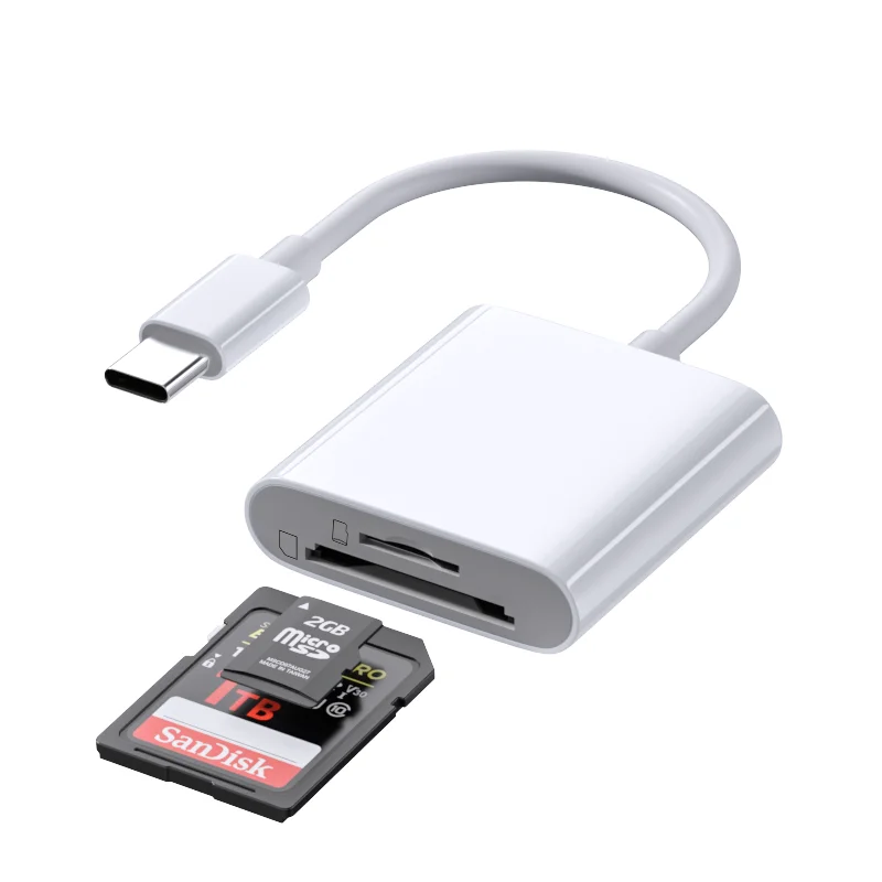 type c otg cable sd card reader,card reader for IOS,otg card reader,tf card reader,memory card reader,sd tf usb card reader