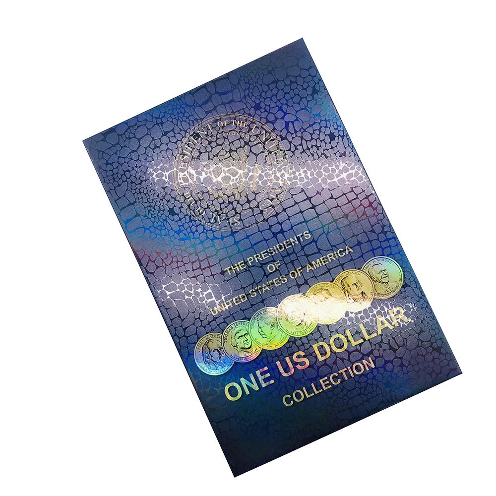 Коллекционный альбом 2021 года с изображением американского президентского доллара