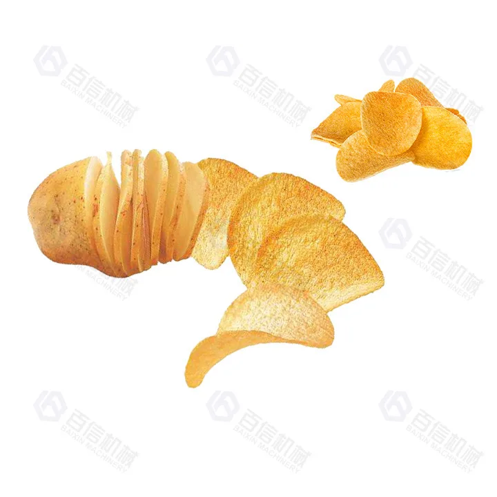 Baixin 30-1000kg/H Commercial Automatic Potato Chips Making Frying Machine French Fries Potato Chips Production Line Price