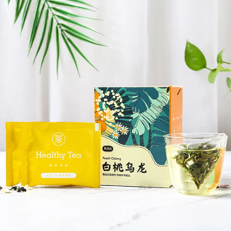 High Quality Peach Oolong Tea bag package for beauty Flavor tea