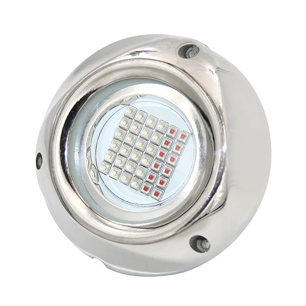 Marine grade 108W 316L stainless steel submersible surface mount  led underwater lighting