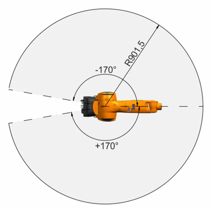 CNC Welding Robot KUKA KR 6 R900-2 Tig Welding Robot With Welder and Torch 6 Axis Arm for KUKA Welding Robot