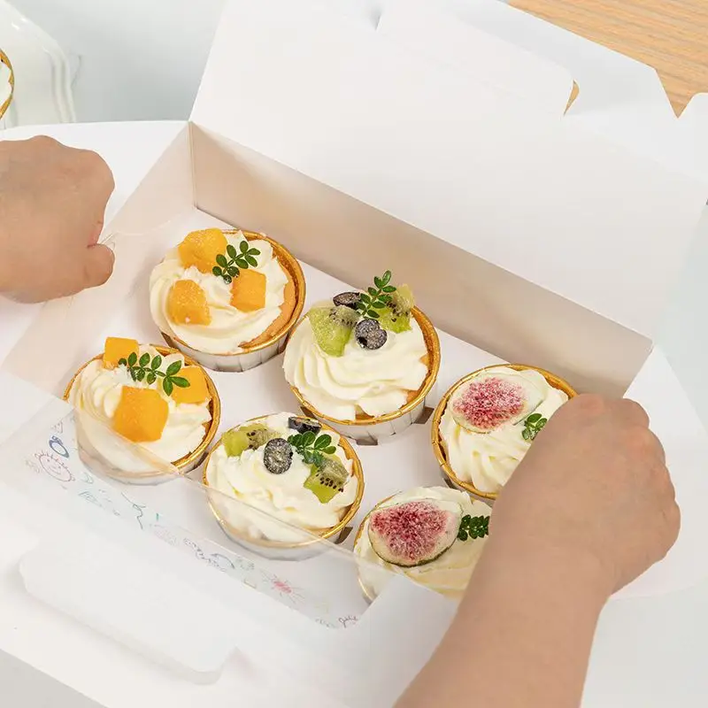 Mini PVC See-Through Dessert Treat Boxes Goodies Kraft Party Favor Boxes for Candy Toys Wedding Birthday-Made of Cardboard Paper