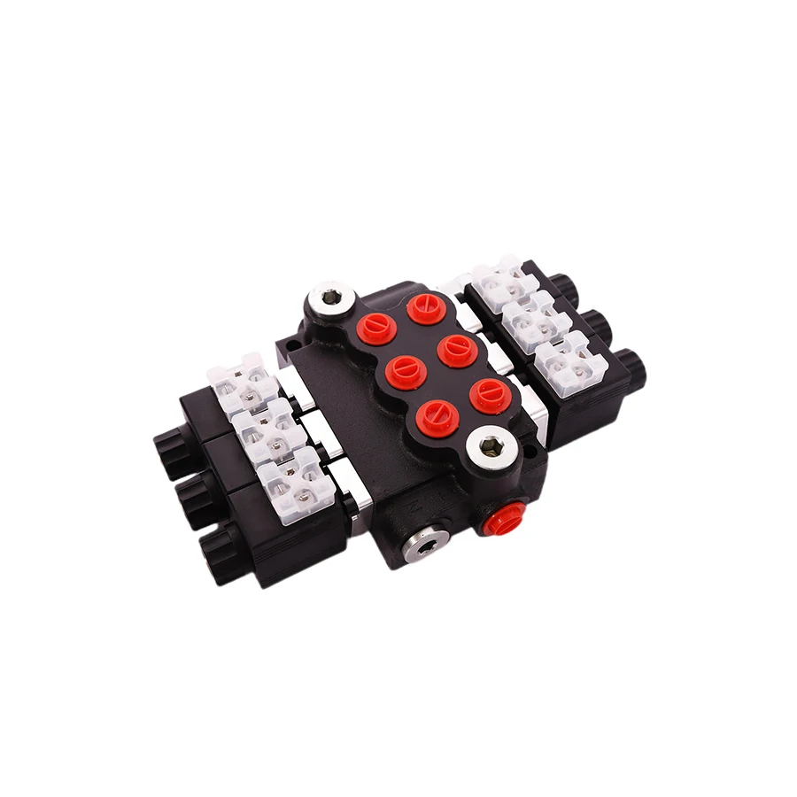mini excavator hydraulic selector control valve solenoid 3 way spool valve distributors Z50 hydraulic valves