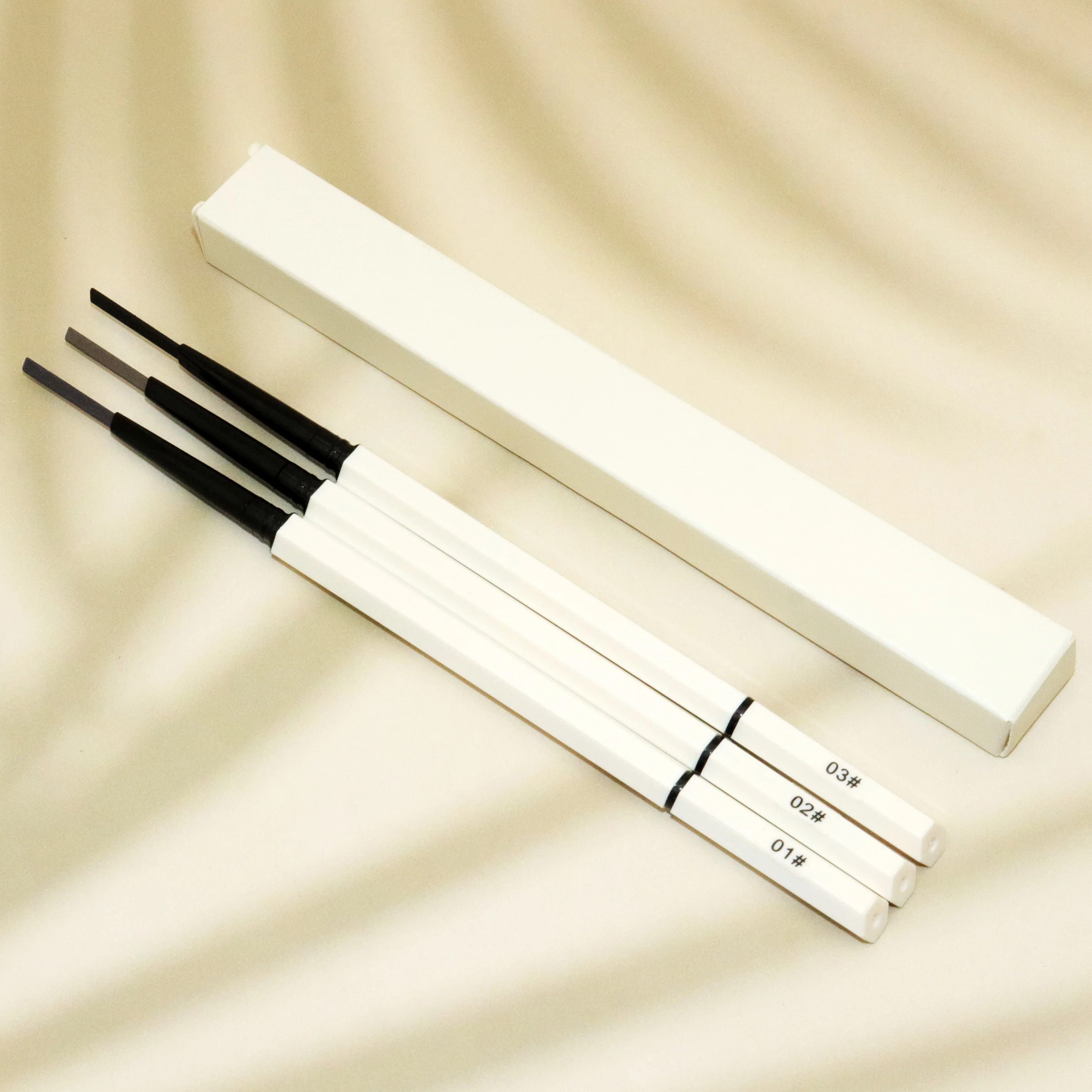 Manufacturer Wholesale Vegan 2 In 1 Waterproof Eyebrow Pencil Private Label Custom Logo Eyebrow Pencil