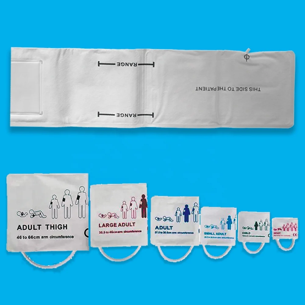 Inflatable PVC Material Nylon Unbroken Loop  with PVC Back for Inflatable DVT Garment NIBP Cuff