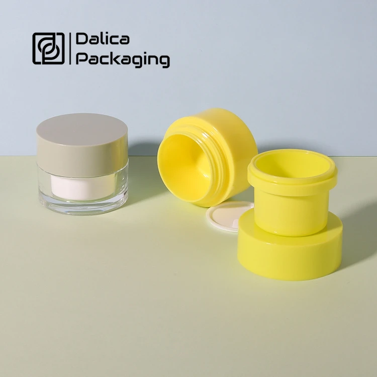 Wholesale New Arrival Eco-friendly Empty Custom Replaceable Inner Bowl Cylinder Facial Body Mask Cream Plastic Cosmetic Jar Pot