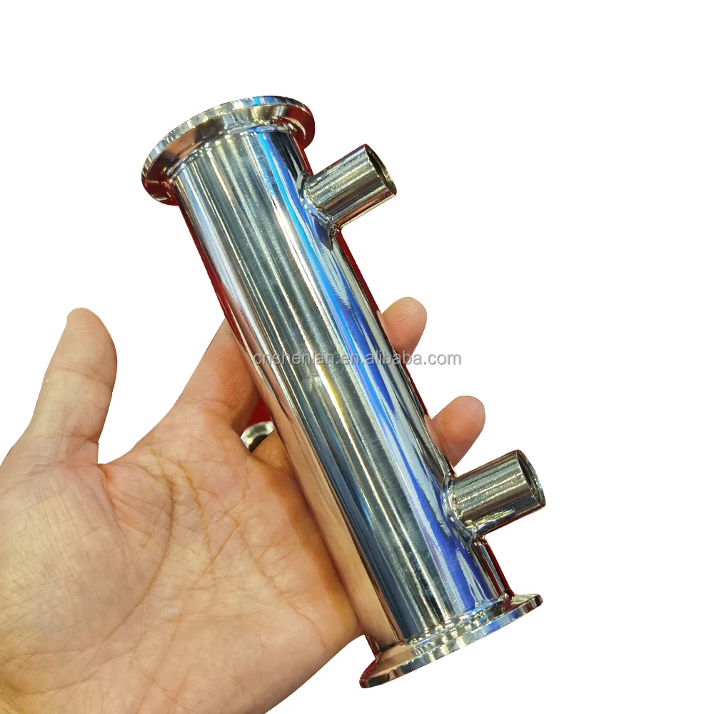 Stainless steel Jacketed Heat Exchanger Tube 2in 3in 4in tri clamp Condenser