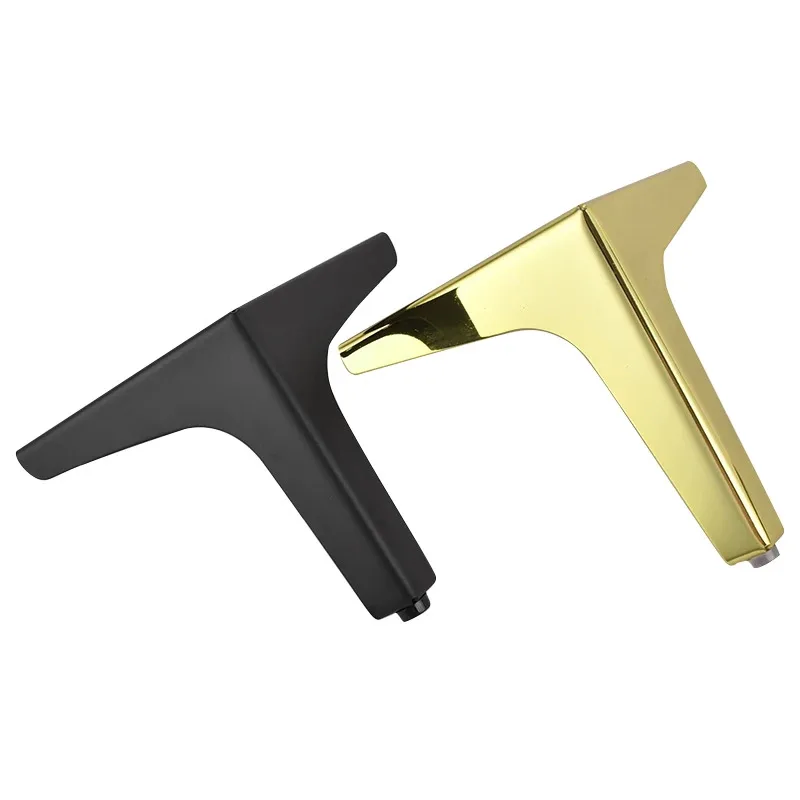 triangle Y shape oblique metal sofa leg in foshan for furniture sofa legs bed feet with 120mm sofa leg