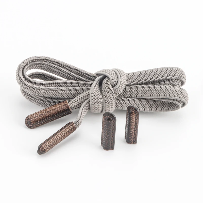 Bulk High Quality Customized Clothing Accessories Colored Polyester Flat Drawstrings with Plastic Faux Leather Design Tip