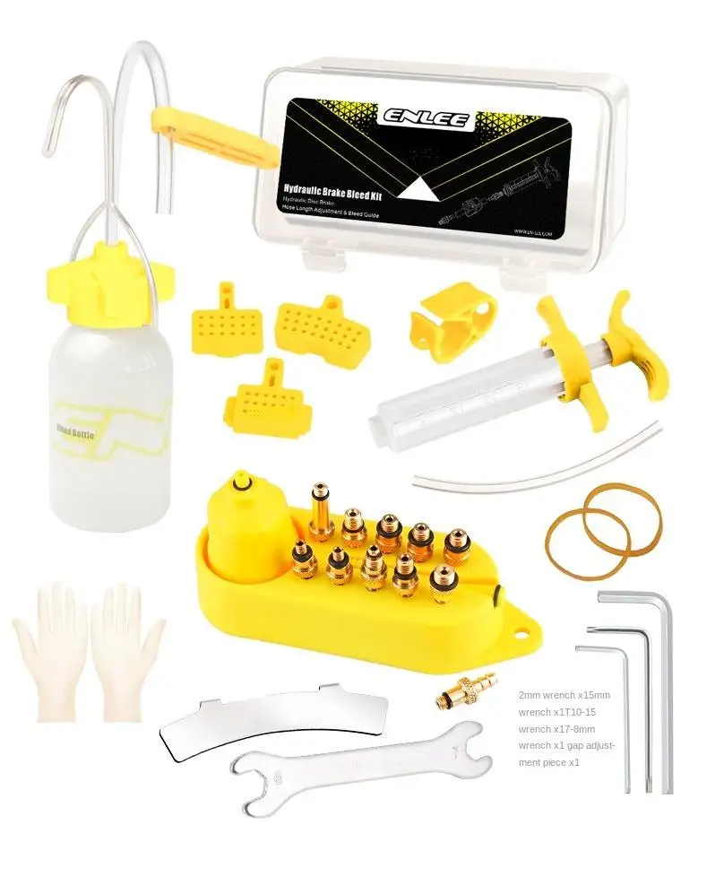 Universal Bike Hydraulic Disc Brake Oil Bleed Kit Bicycle Mineral Oil Repair Tool for Bicycle Cycling