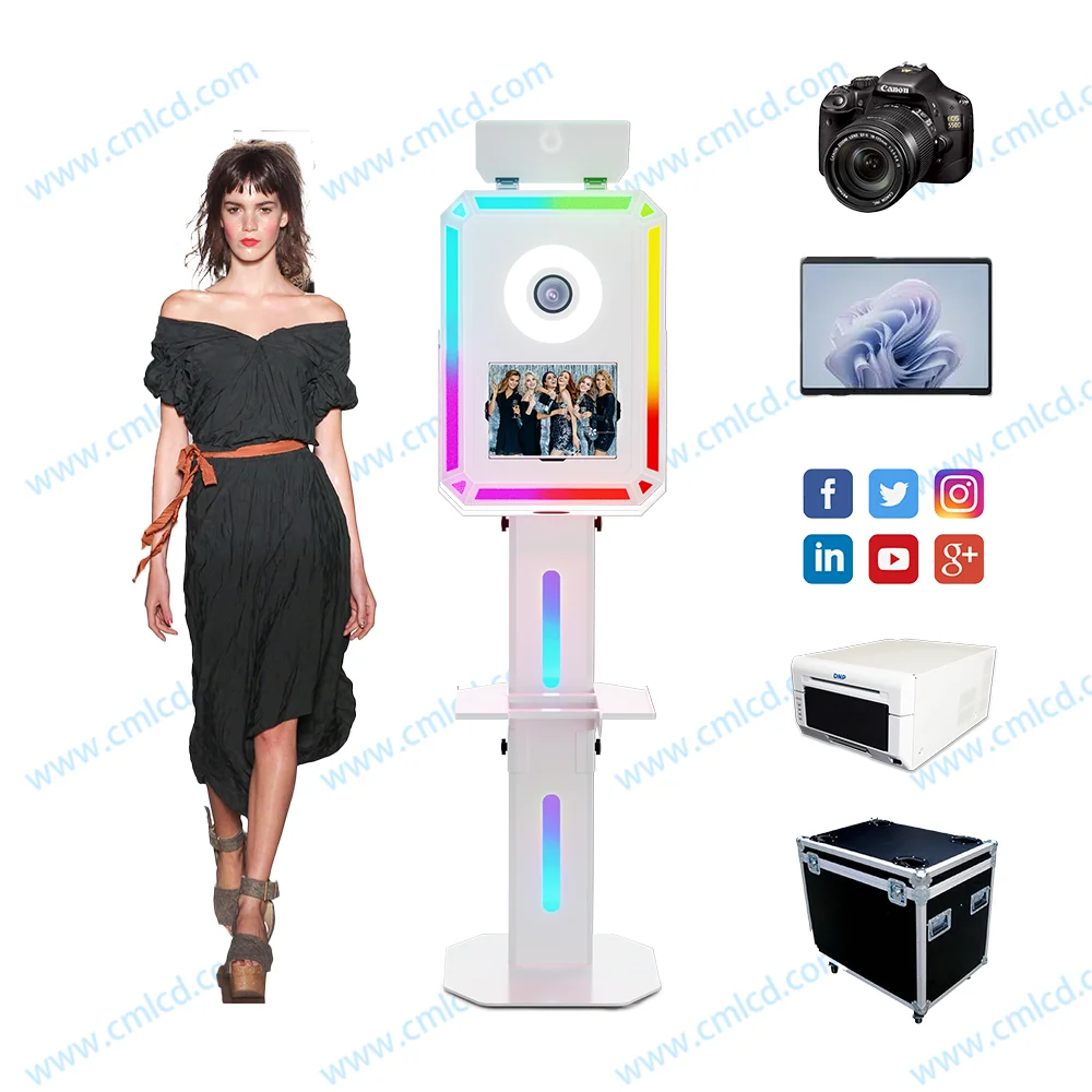 Manufacturer LED Light Surface Pro wedding photo booth ring light open air photobooth Portable for rent Photo Booth