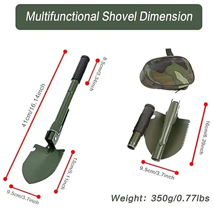 Folding Mini Garden Camping Shovels Outdoor Survival Pocket Tools Multifunctional Shovel