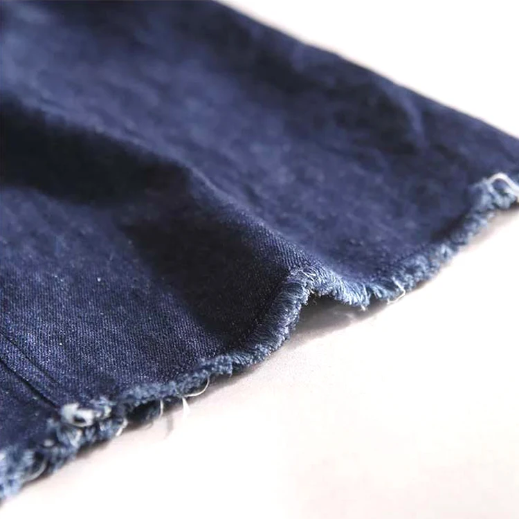 51025-55% Hemp 45% Organic Cotton Sustainable Denim Heavy Hemp Organic Cotton Stretch Twill Fabric