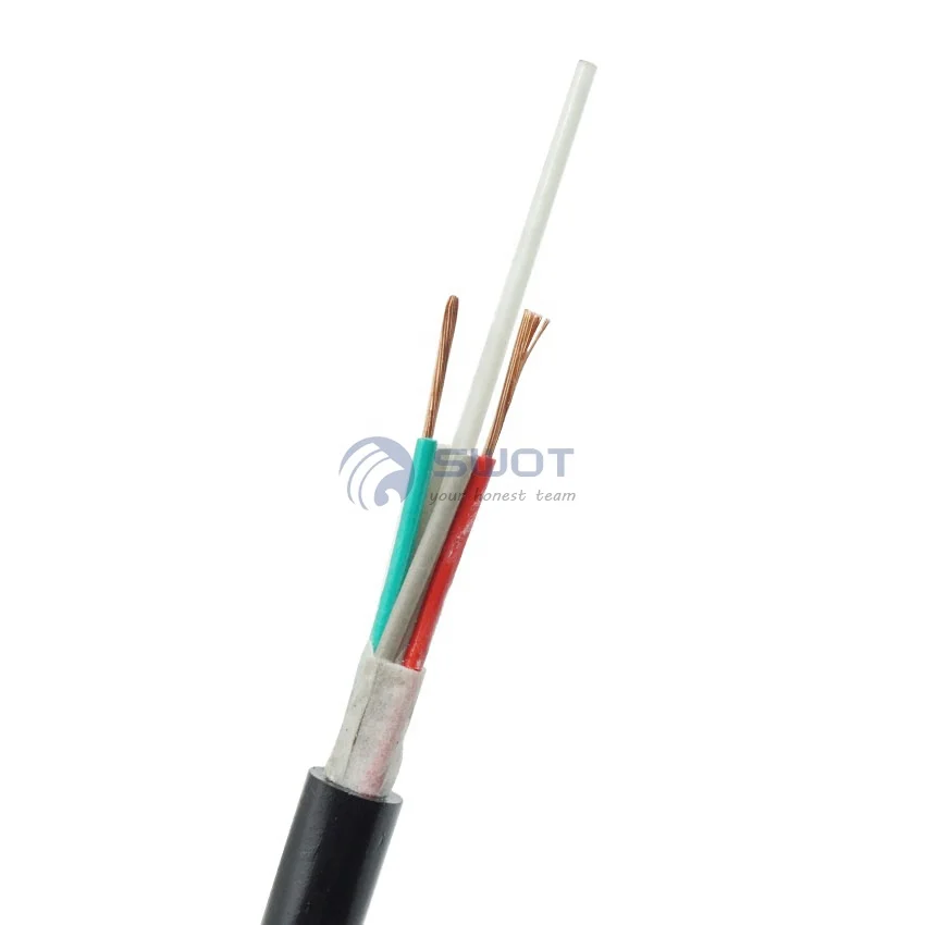 Wanbao Aerial Duct GYFTY g625d 12 24 48 96 Core Fiber Optical Cable 1KM Price with FRP Strength Member