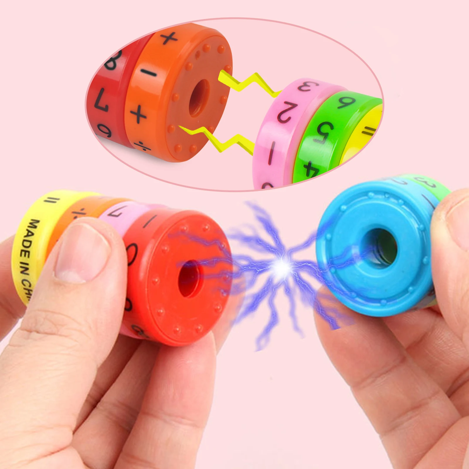 Montessori Preschool Learning Educational Toys Magnet MathToy Counting Game Numbers and Symbols Math Skills Educational Tools