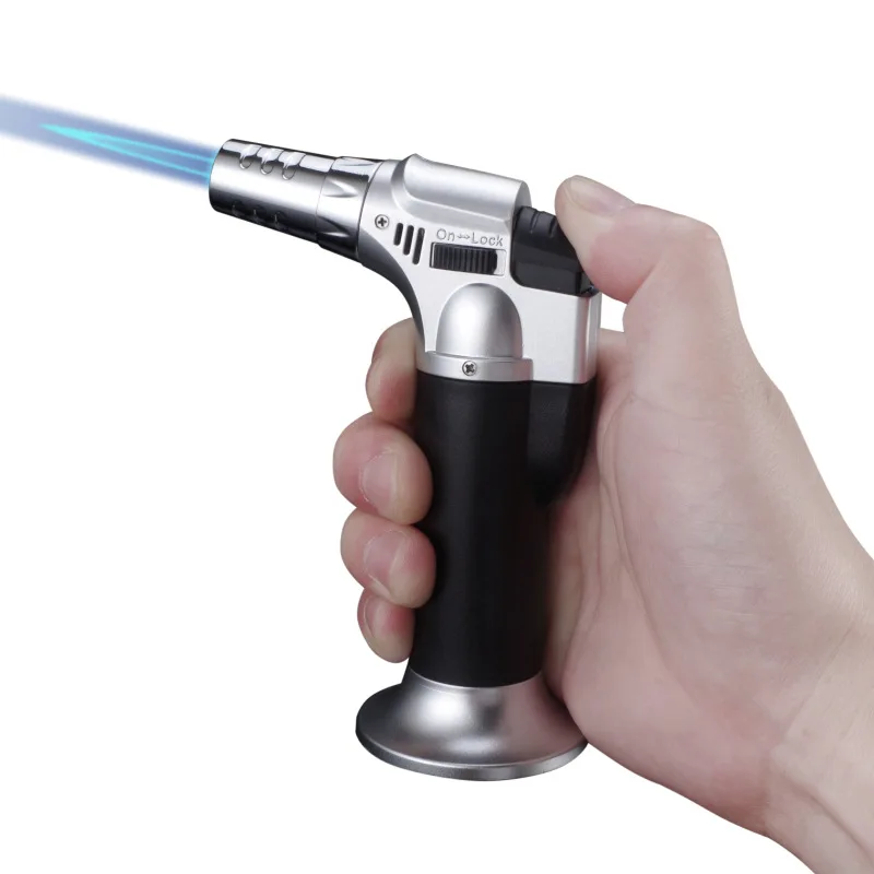 Outdoor Portable Straight-in Barbecue Igniter Metal Inflatable Spitfire Gun