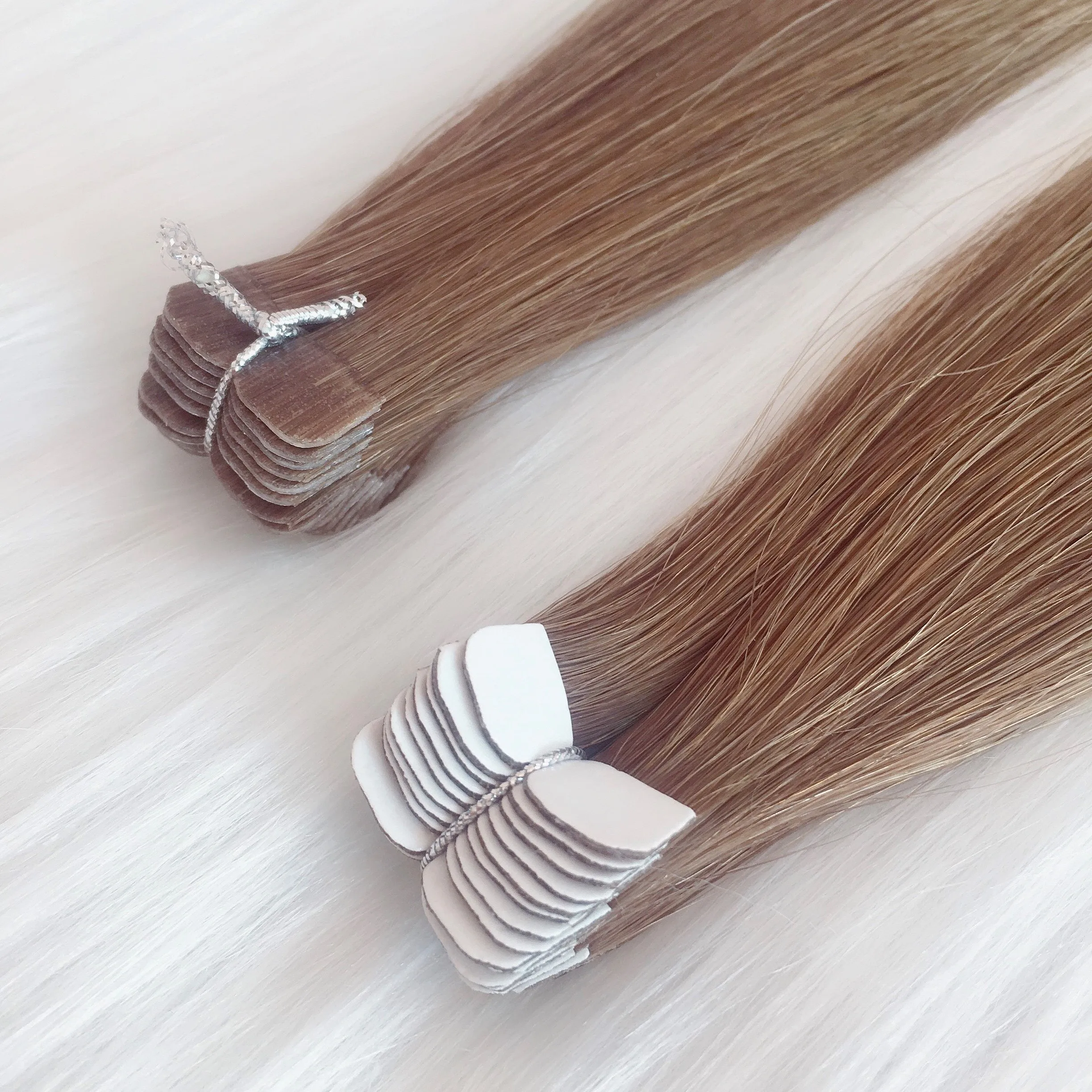 Wholesale Supply Russian Remy Mini Tape Hair Natural Mini Micro Real Human Hair Extensions Tape in hair extensions