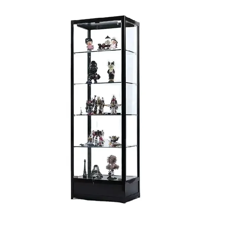 exhibition glass display antique glass display cabinet