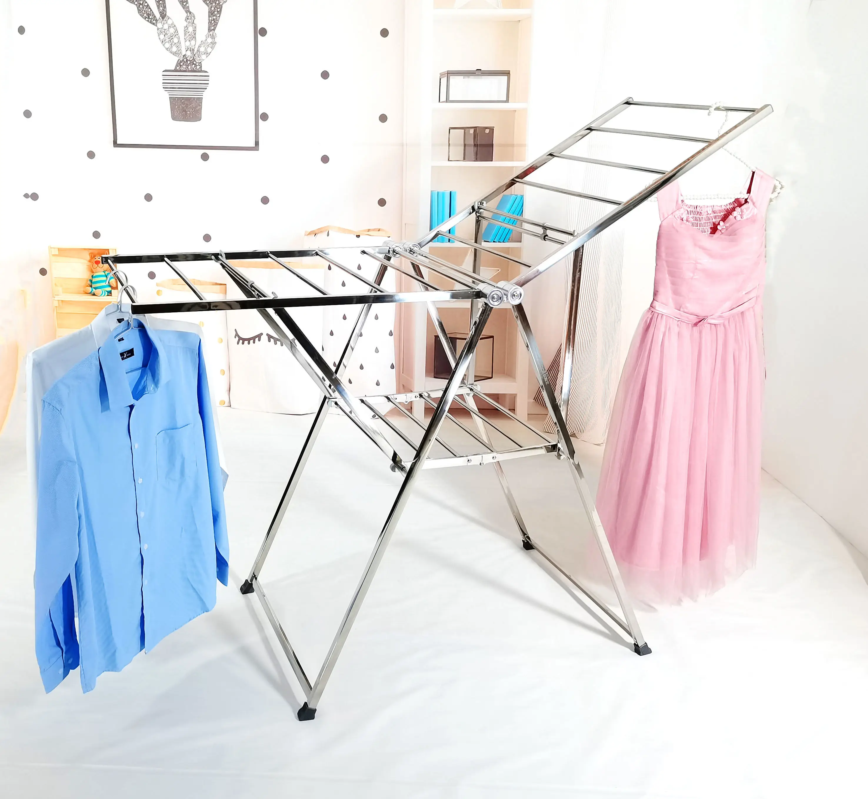 FGS-7019C Best Selling chinese laundry clothing drying rack Stainless steel outdoor furniture cloth drying rack