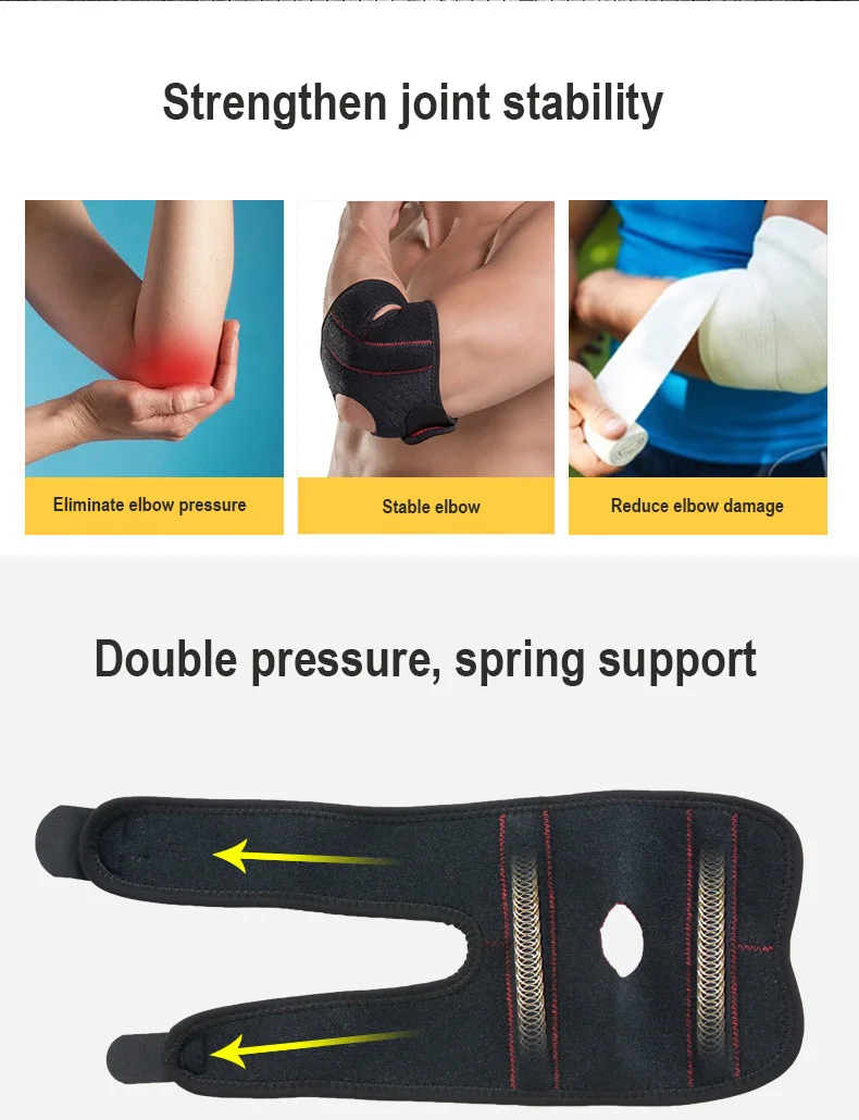 Sports neoprene orthopedic adjustable arm splint Enhance elbow support brace elbow sleeves