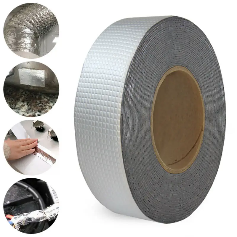 Fashion Hot selling 1.2mmx5cmx5m Butyl rubber Waterproof flashband Polyester sealant butyl rubber tape with good price