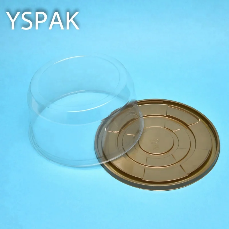 Disposable clear custom plastic cake box dome cover cake packing box