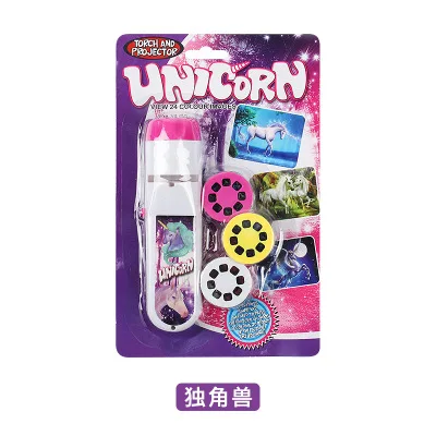 Educational Toy Portable Kids Electronic LED Projector Toy Flashlight Projector Torch for promotion