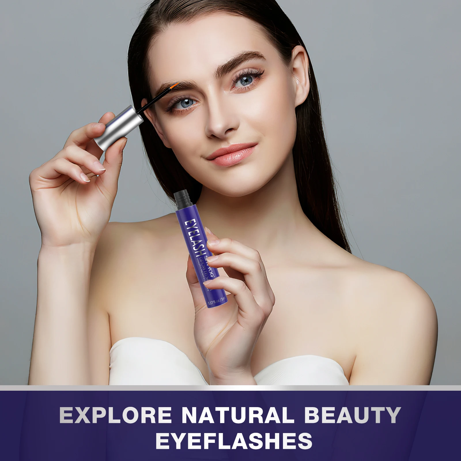 Amazon Hot Selling e Eyelash Growth Serum Eyelash and Eyebrow Enhancer to Grow Longer Fuller Thicker Lashes