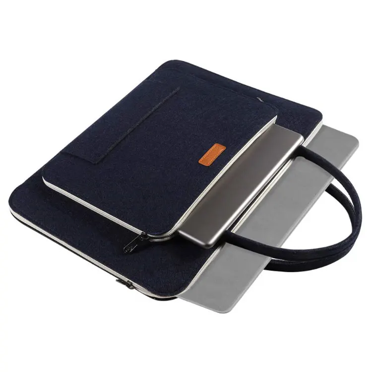 Felt laptop bag briefcase waterproof men luxury felt custom business 17 inch ladies cheap women 15.6 laptop bag computer