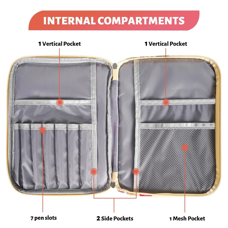 2 Layers Bible Case For Girls Large Floral Bag With Multi-pockets Bible Carrying Case Bible Cover For Women