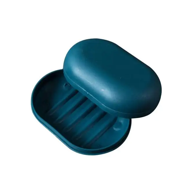 Plastic Bathroom Shower Double Layered Soap Box Tray Dish Storage Holder Plate Home Travel