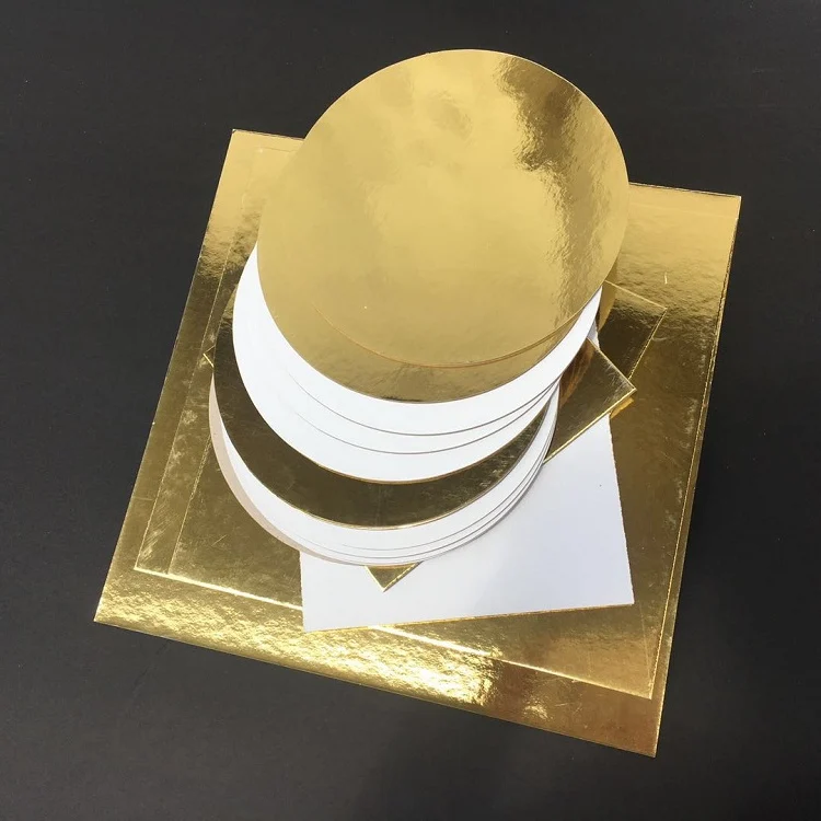 
Hot sale food grade round scalloped edges cake board, paper pans 